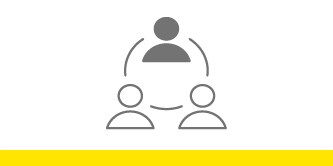 Icon of a person becoming two symbolizing doubling.
