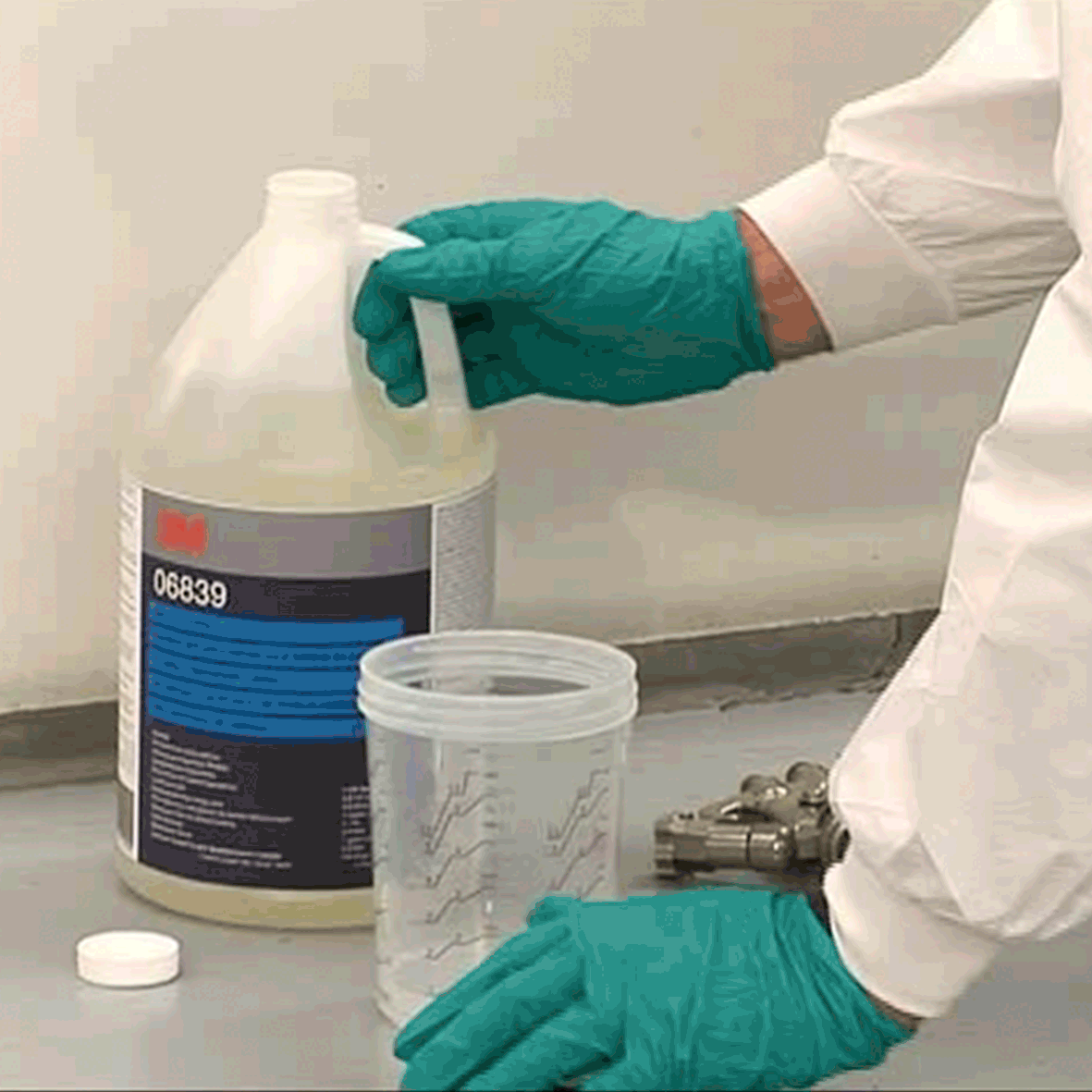 3M™ Booth Coating in action