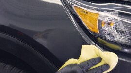 Cleaning the panel after sanding