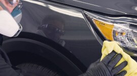 Cleaning the panel after sanding