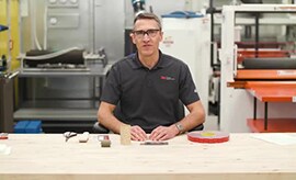 Video still of a 3M Application Engineer talking about Double Sided Tapes