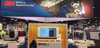 3M Personal Safety display at trade show
