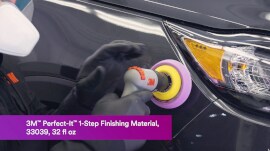 Polisher being used on the area