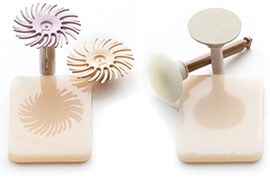 Filtek™ Supreme Ultra Universal Restorative next to TPH® Spectra Universal Composite in a side-by-side comparison