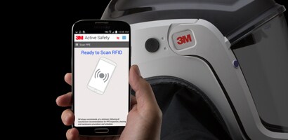 Smartphone and RFID-tagged fall protection equipment
