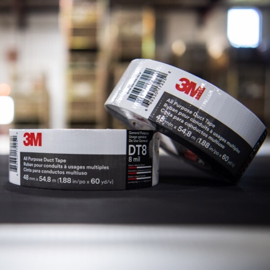 Two stacked rolls of 3M™ All Purpose Duct Tape DT8.