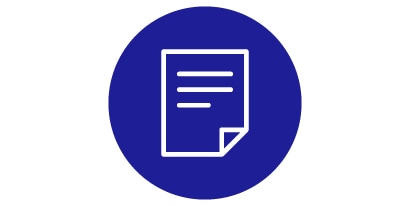 Simple line icon of piece of paper
