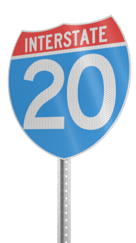 Diagram breaking down the layers of traffic sign sheeting