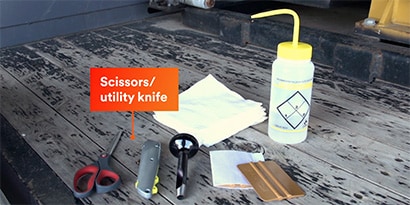 Tools for applying reflective tape
