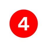 Red Number Four